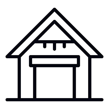 residential home carport icon