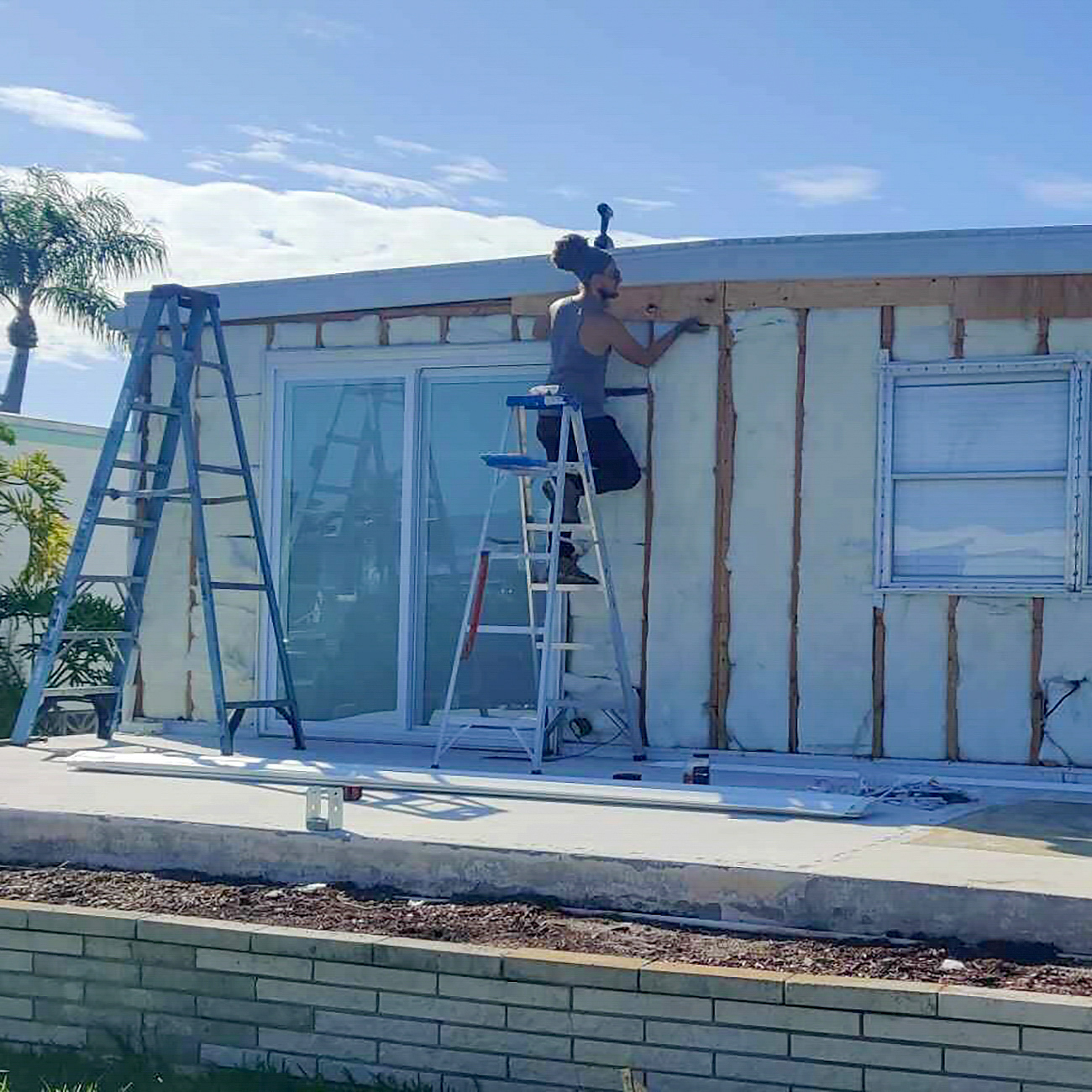 mobile home carport project in Leesburg Florida