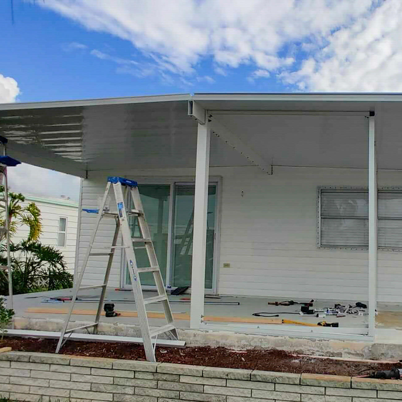 mobile home carport project in Osceola County Florida