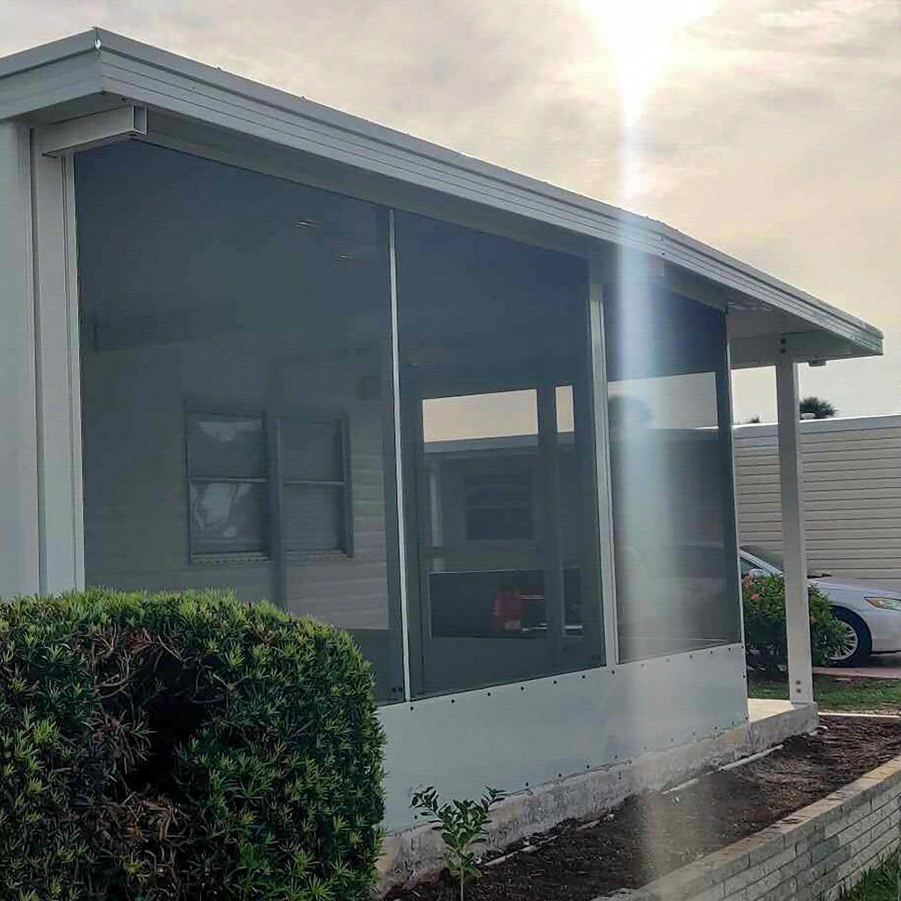 Completed mobile home carport project in Seminole County Florida